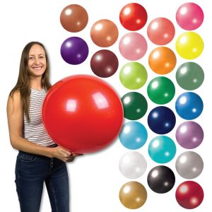 Choose from 24 vibrant balloon colors.